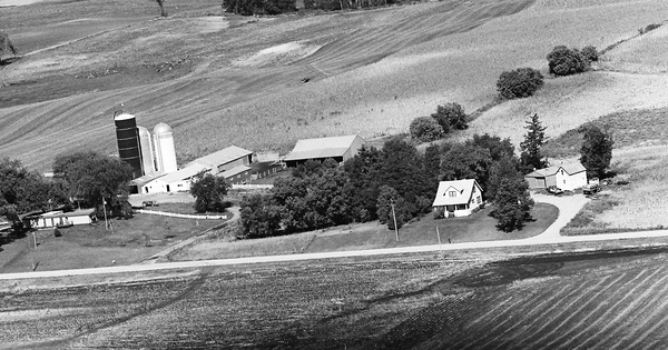Vintage Aerial photo from 1974 in Meeker County, MN