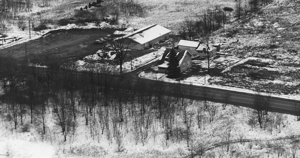 Vintage Aerial photo from 1974 in Cass County, MI