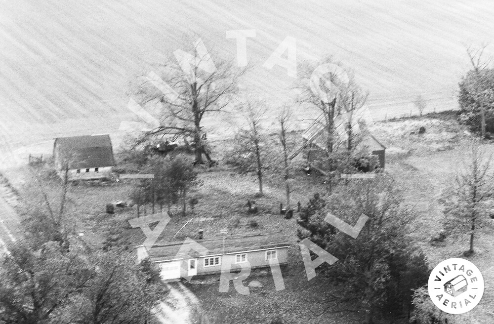 Vintage Aerial Indiana Starke County 1974 30FST16