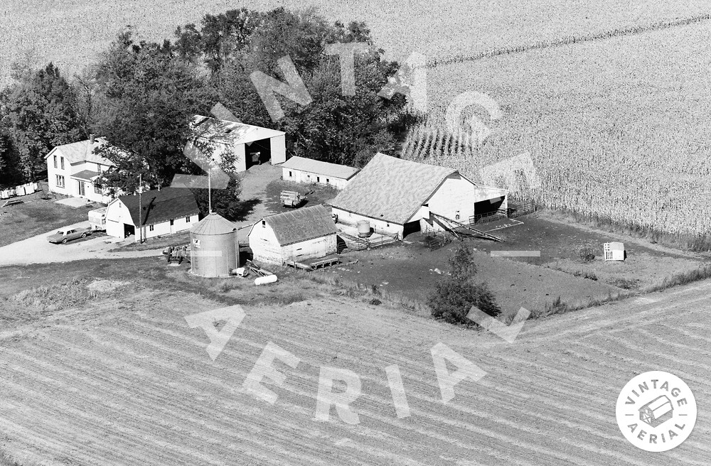 Vintage Aerial Iowa Chickasaw County 1984 34ACH17