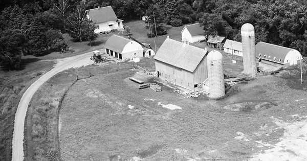 Vintage Aerial photo from 1969 in Pope County, MN