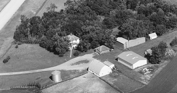 Vintage Aerial photo from 1983 in Nobles County, MN