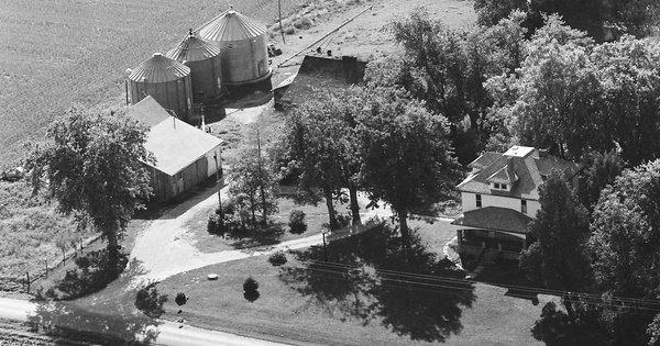 Vintage Aerial photo from 1980 in Edgar County, IL