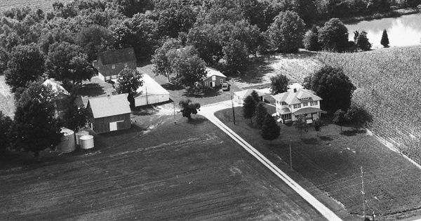 Vintage Aerial photo from 1990 in St. Clair County, IL