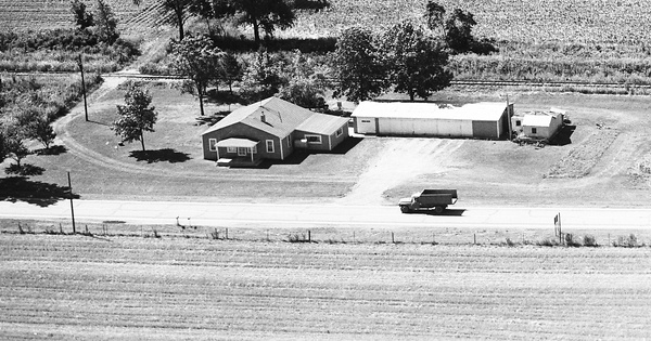 Vintage Aerial photo from 1974 in Cass County, IN