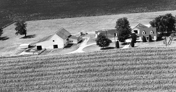 Vintage Aerial photo from 1974 in Elkhart County, IN