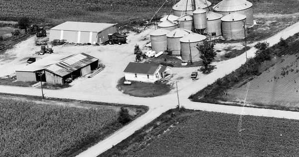 Vintage Aerial photo from 1984 in Stoddard County, MO