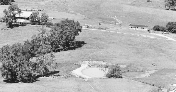 Vintage Aerial photo from 1980 in Schuyler County, MO