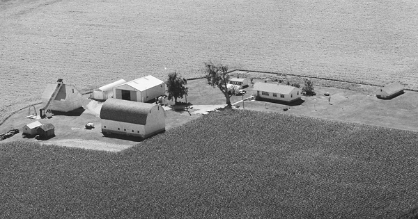 Vintage Aerial photo from 1979 in Benton County, IN
