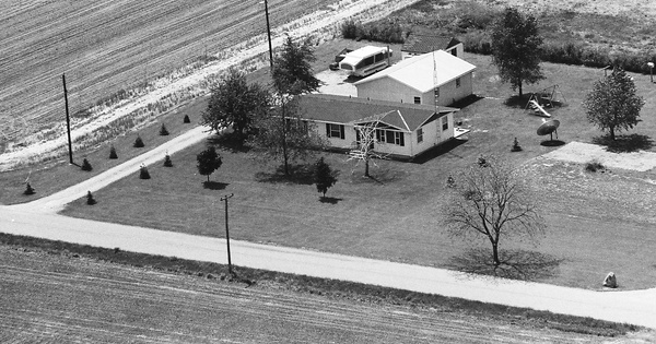 Vintage Aerial photo from 1992 in Adams County, IN