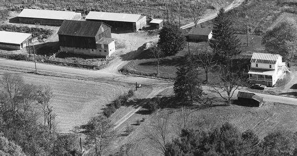 Vintage Aerial photo from 1986 in Juniata County, PA
