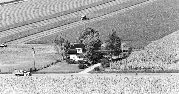 Vintage Aerial photo from 1976 in McDonough County, IL