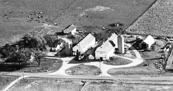 Vintage Aerial photo from 1964 in McHenry County, IL