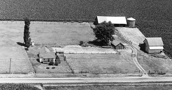 Vintage Aerial photo from 1966 in McDonough County, IL
