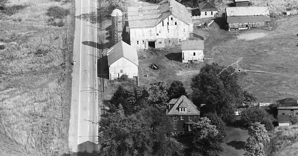 Vintage Aerial photo from 1968 in Westmoreland County, PA