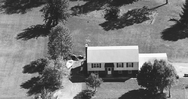 Vintage Aerial photo from 1986 in Roanoke County, VA