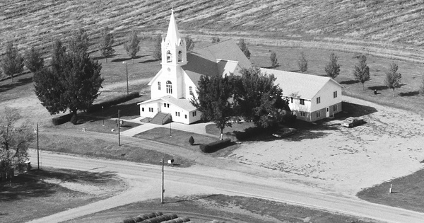 Vintage Aerial photo from 1989 in Union County, SD