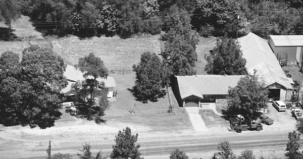 Vintage Aerial photo from 1986 in Trinity County, TX