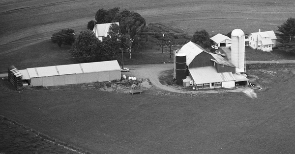 Vintage Aerial photo from 1985 in Bradford County, PA