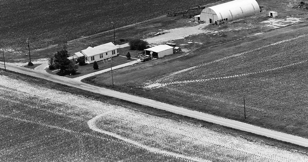 Vintage Aerial photo from -1986 in Arkansas County, AR