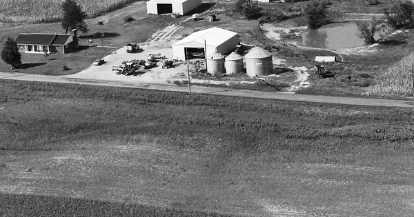 Vintage Aerial photo from 1984 in Williamson County, IL