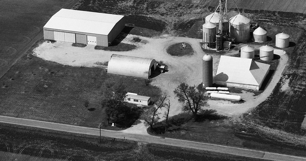 Vintage Aerial photo from 1988 in Woodford County, IL