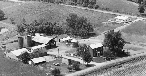 Vintage Aerial photo from 1968 in Effingham County, IL