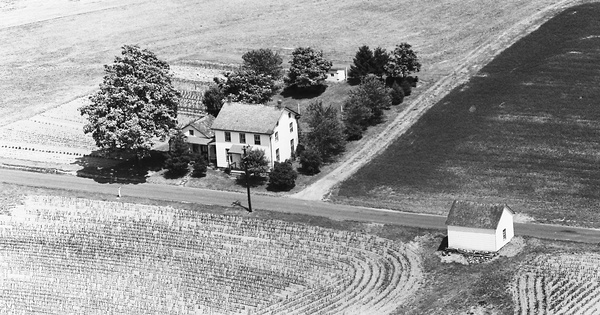 Vintage Aerial photo from 1966 in Dauphin County, PA