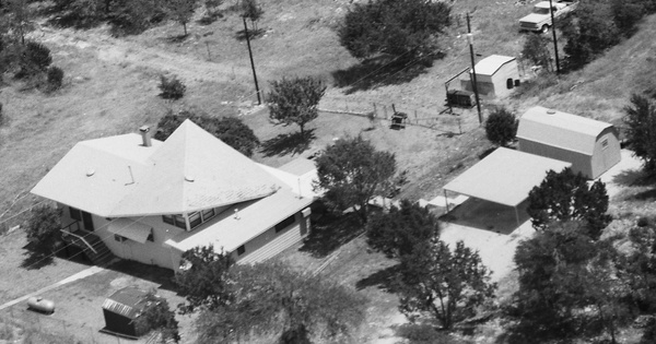 Vintage Aerial photo from 1986 in Kendall County, TX