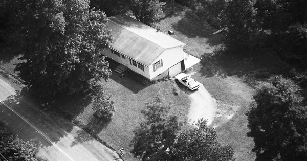 Vintage Aerial photo from 1989 in Tioga County, NY