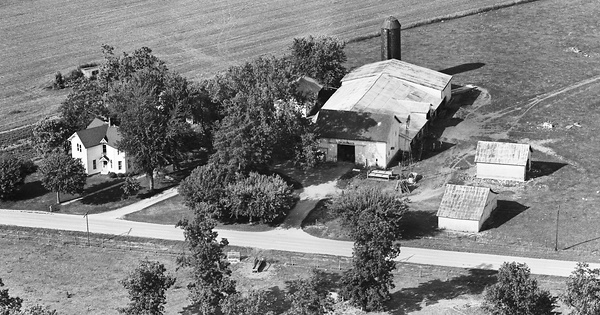 Vintage Aerial photo from 1963 in Marion County, OH