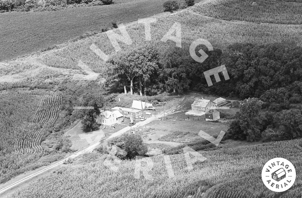 Vintage Aerial Nebraska Colfax County 1981 28LCO4