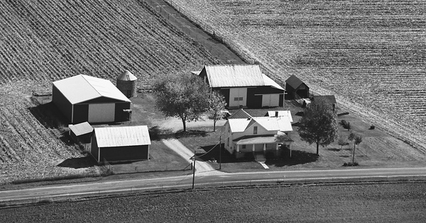 Vintage Aerial photo from 1982 in Shelby County, OH