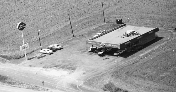 Vintage Aerial photo from 1986 in Dallas County, TX