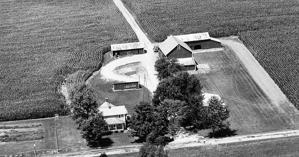 Vintage Aerial photo from 1991 in Fairfield County, OH