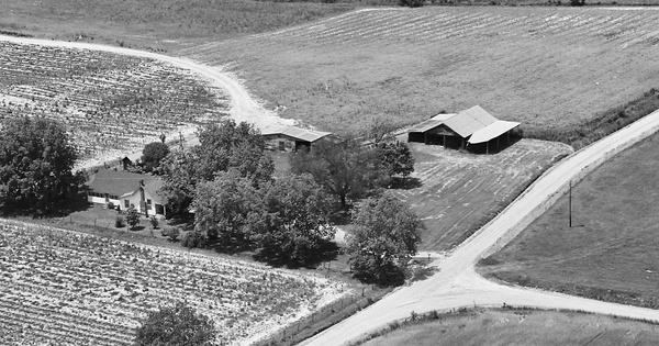 Vintage Aerial photo from 1982 in Turner County, GA