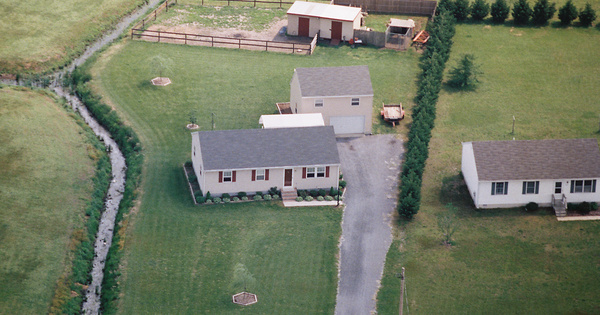 Vintage Aerial photo from 2000 in Wicomico County, MD