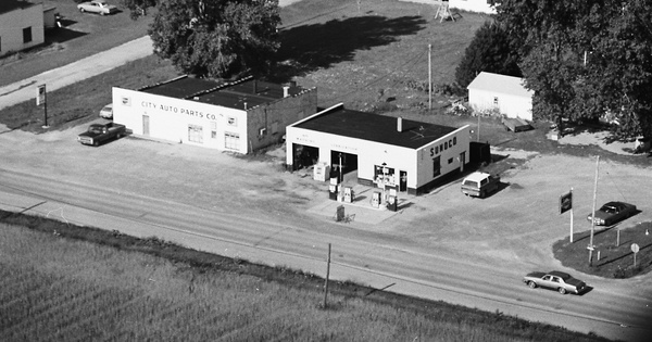 Vintage Aerial photo from 1980 in Tuscola County, MI