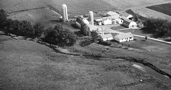 Vintage Aerial photo from 1969 in Dodge County, MN