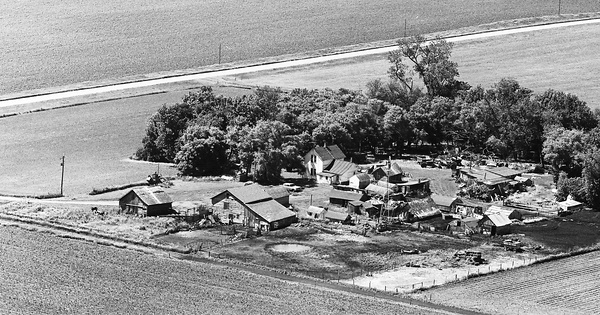 Vintage Aerial photo from 1972 in Calhoun County, IA