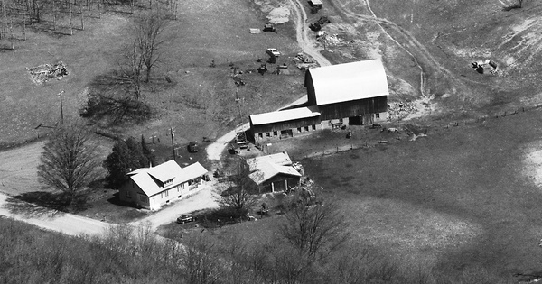 Vintage Aerial photo from 1990 in Leelanau County, MI