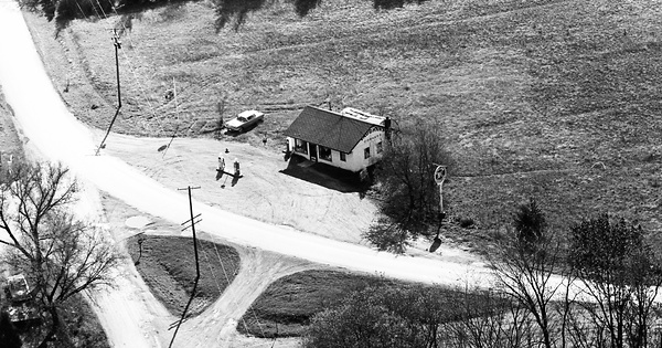 Vintage Aerial photo from 1964 in Lapeer County, MI