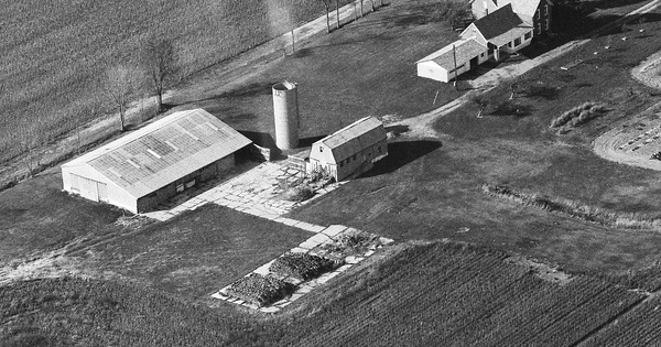 Vintage Aerial photo from 1991 in Lapeer County, MI
