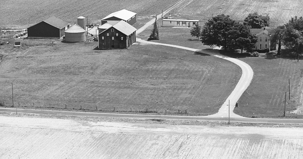 Vintage Aerial photo from 1982 in Union County, IN
