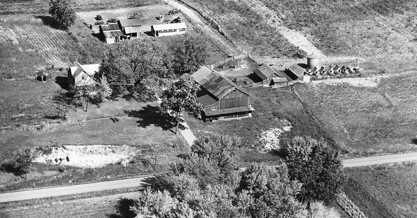 Vintage Aerial photo from 1966 in Noble County, IN