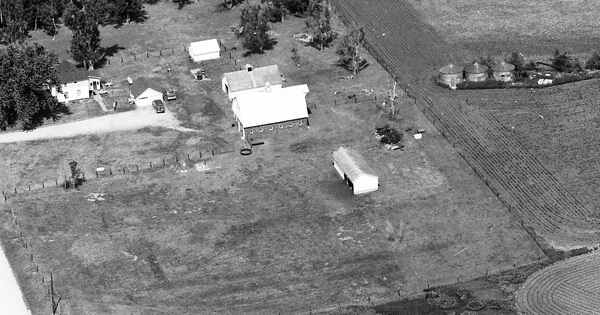 Vintage Aerial photo from 1992 in Dallas County, IA