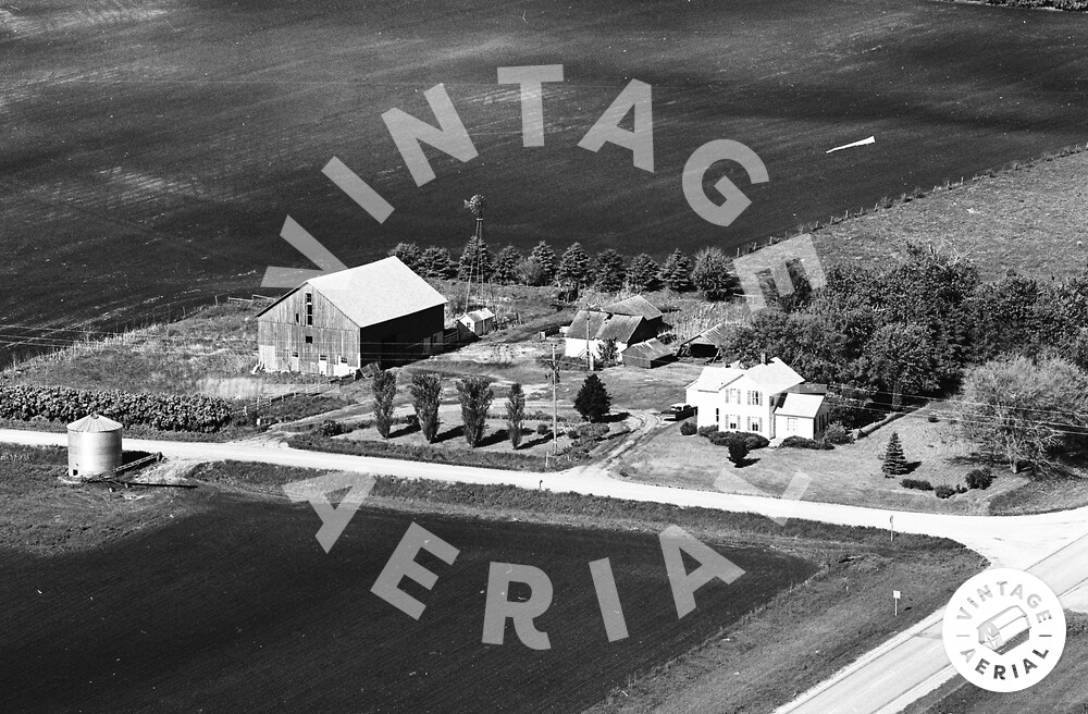 Vintage Aerial Iowa Fayette County 1971 3IFA6
