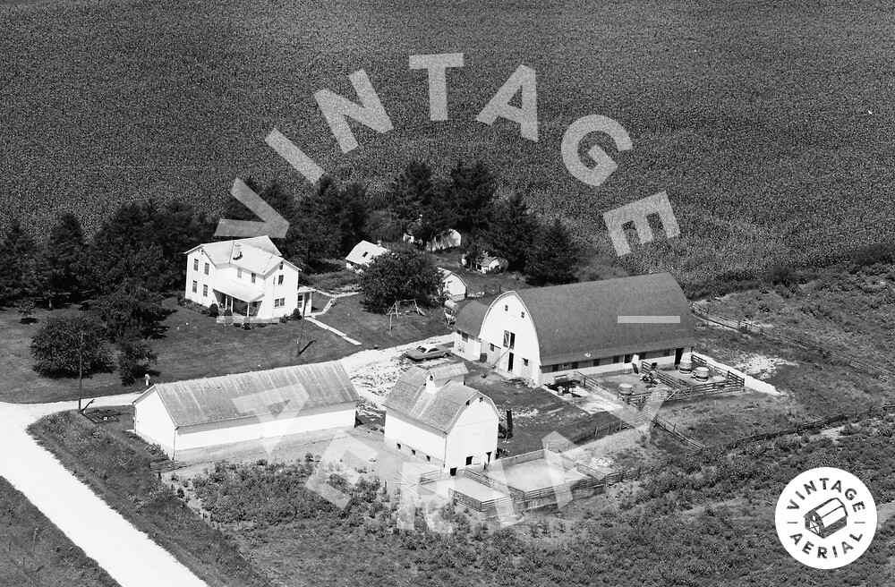 Vintage Aerial Iowa Dubuque County 1972 16PDU22