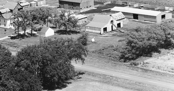 Vintage Aerial photo from 1968 in Mower County, MN