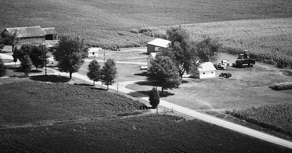 Vintage Aerial photo from 1977 in Tippecanoe County, IN